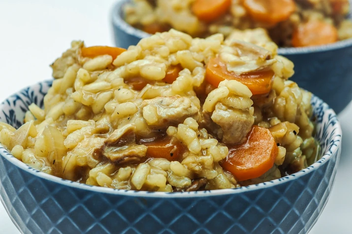 Risotto grzybowe z&nbsp;indykiem